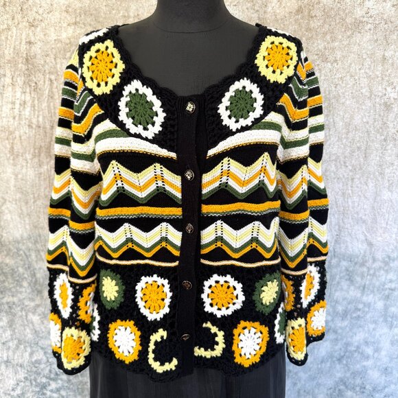 Kate Spade Sweaters - Kate Spade Daisy Crochet Cardigan - M